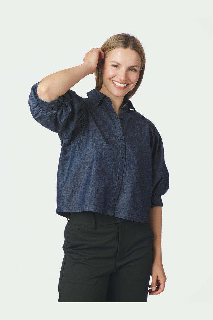 Neo Noir - Etta Denim Shirt 170462 - 140 - Blue