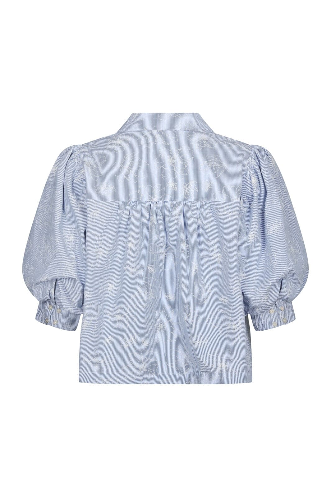 Neo Noir - Etta Flower Stripe Shirt 169706 - 145 - Light Blue