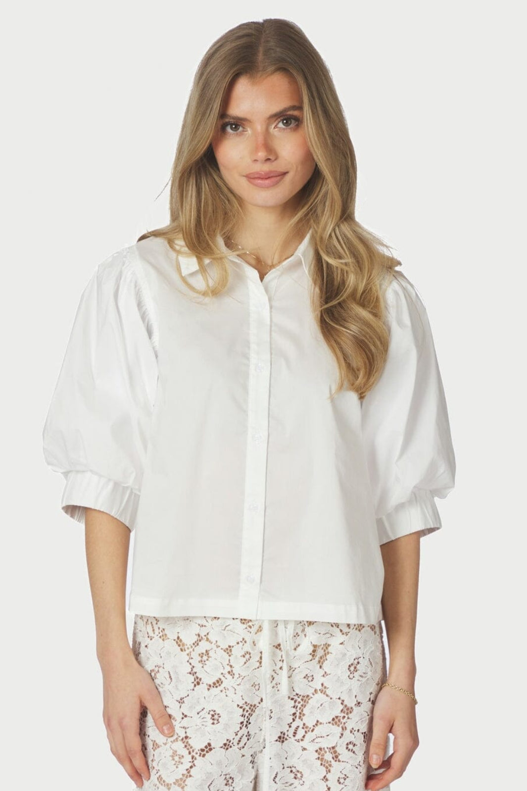Neo Noir - Etta Poplin Shirt 168089 - 120 - White