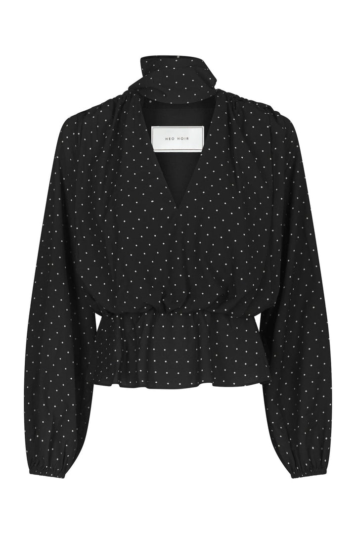 Neo Noir - Ettalie Dot Blouse 171098 - 100 - Black