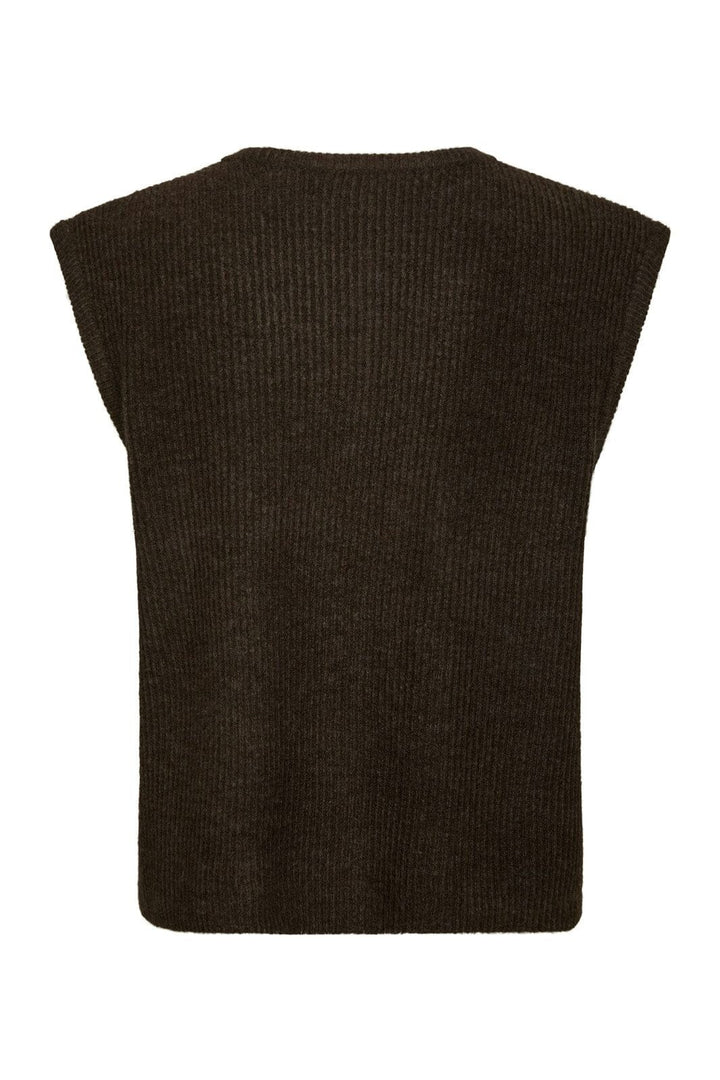 Neo Noir - Everest Knit Vest 164870 - 210 - Brown