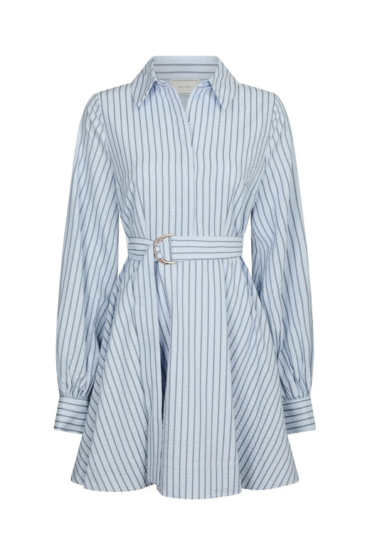 Neo Noir - Felice Striped Crepe Dress 169199 - 140 - Blue