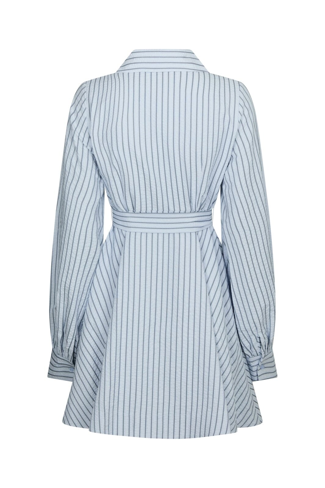 Neo Noir - Felice Striped Crepe Dress 169199 - 140 - Blue