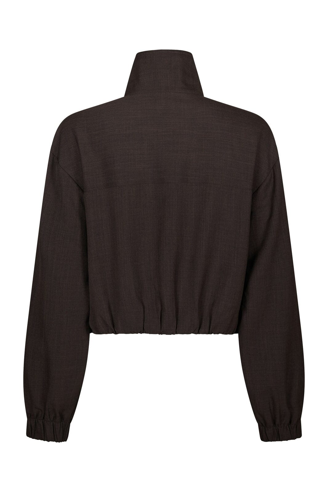 Neo Noir - Felicity Zip Blouse 170348 - 676 - Dark Brown