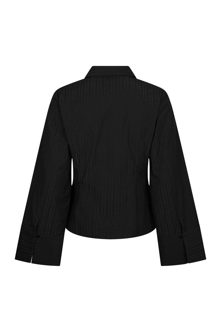 Neo Noir - Fenli Tone Stripe Shirt 167434 - 100 - Black