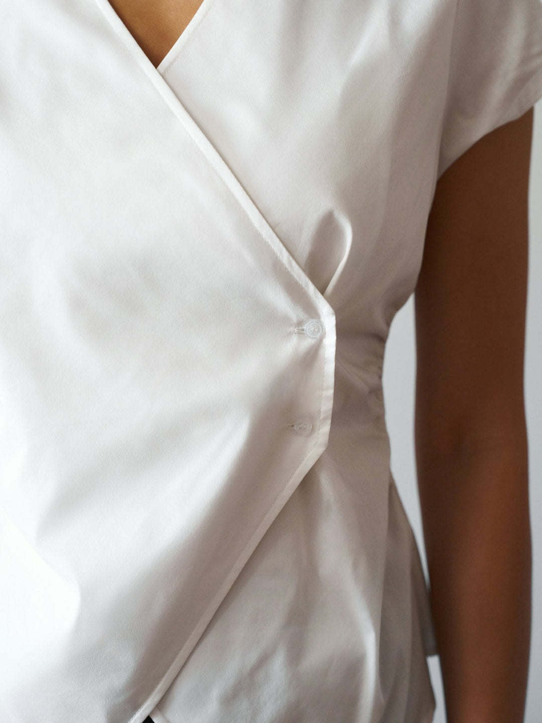 Neo Noir - Fidi Poplin Top 168088 - 120 - White Toppe 