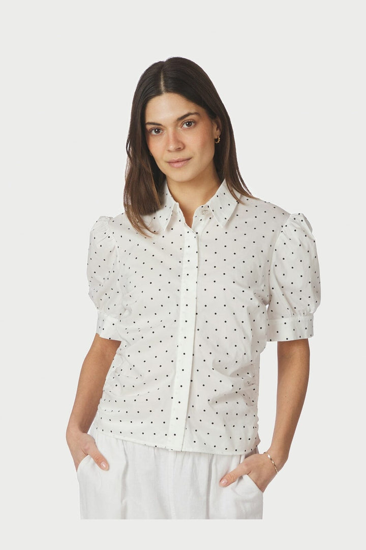 Neo Noir - Frannie Dot Shirt 166006 - 121 - Off White