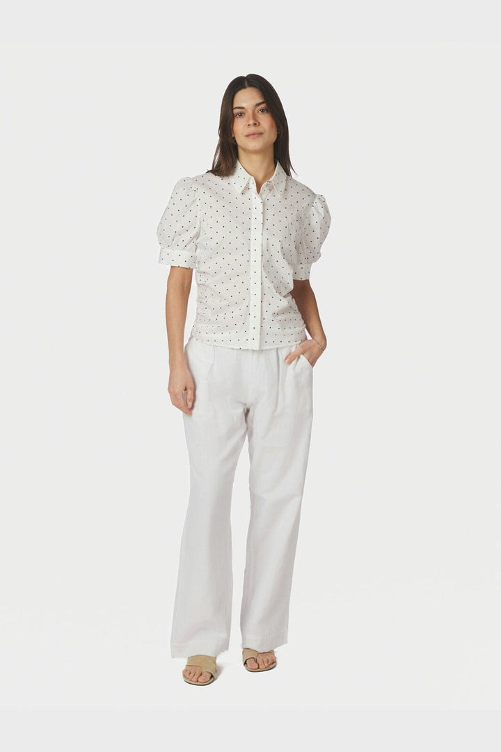 Neo Noir - Frannie Dot Shirt 166006 - 121 - Off White