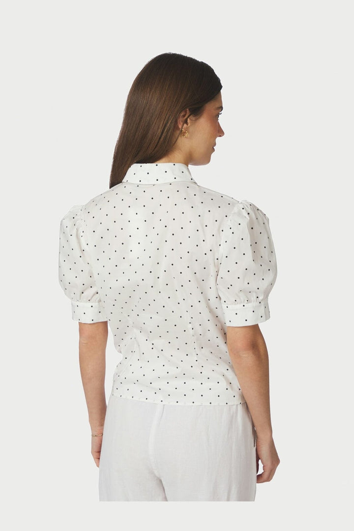 Neo Noir - Frannie Dot Shirt 166006 - 121 - Off White