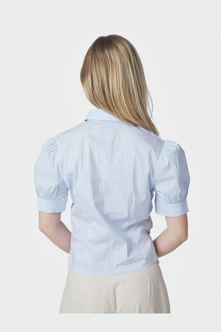 Neo Noir - Frannie Soft Stripe Shirt 169738 - 145 - Light Blue