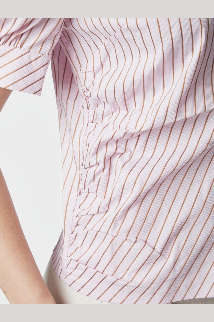 Neo Noir - Frannie Structure Stripe Shirt 169900 - 754 - Light Pink