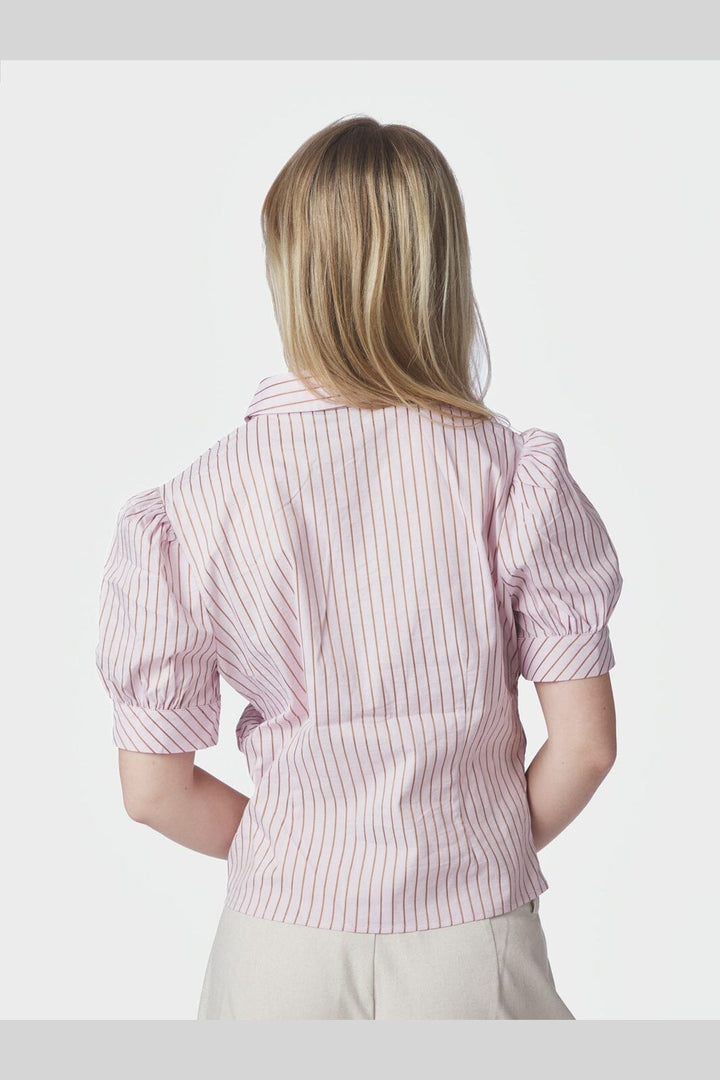 Neo Noir - Frannie Structure Stripe Shirt 169900 - 754 - Light Pink