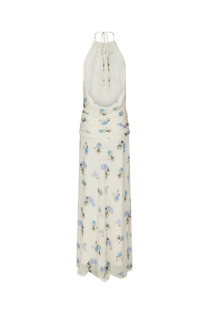 Neo Noir - Gabina Faded Flower Dress 168813 - 292 - Light Blue Floral