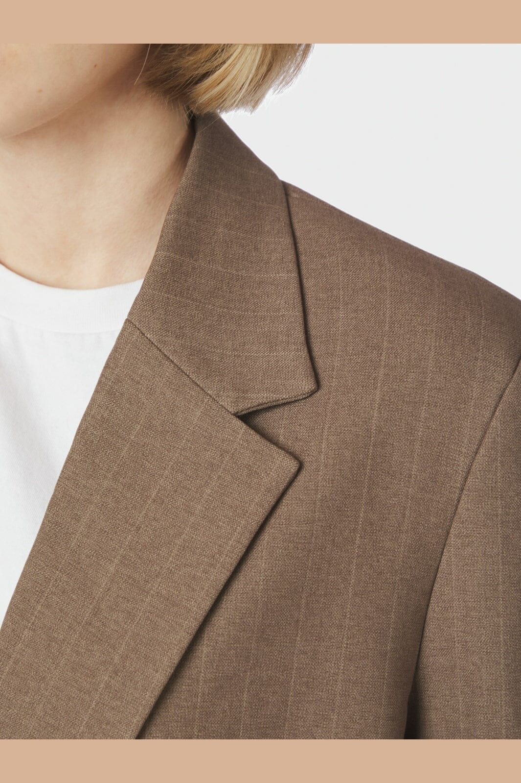 Neo Noir - Gaby Pinstripe Blazer 168204 - 214 - Taupe