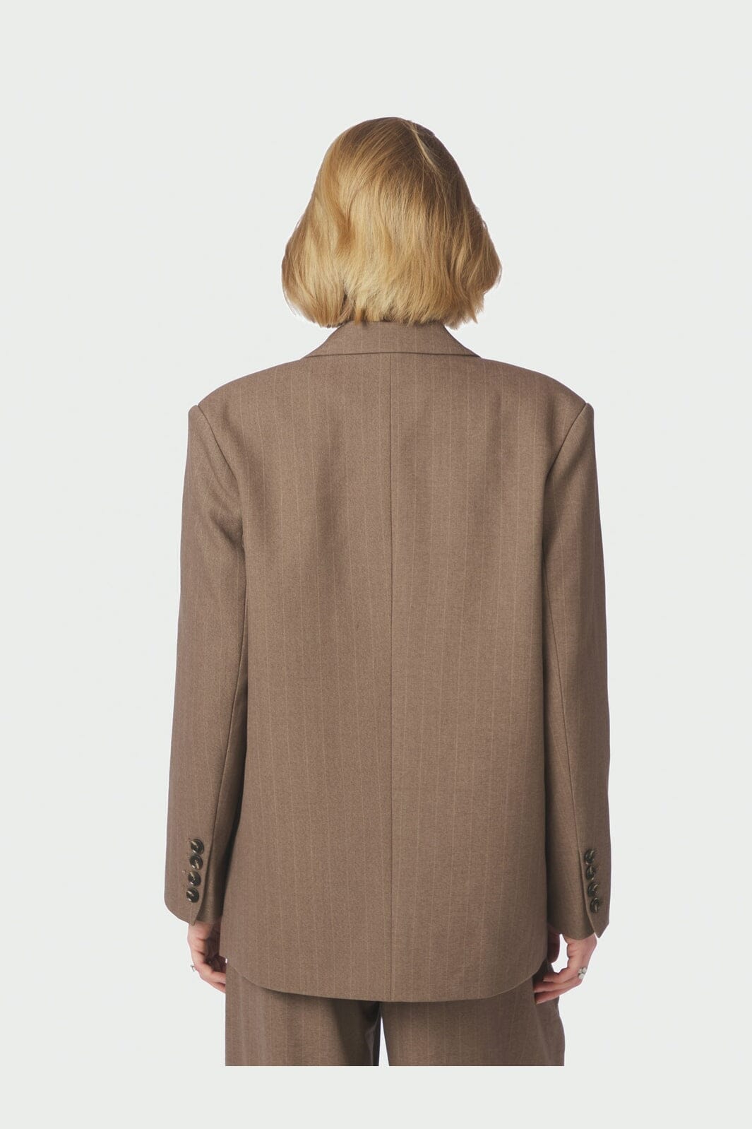 Neo Noir - Gaby Pinstripe Blazer 168204 - 214 - Taupe