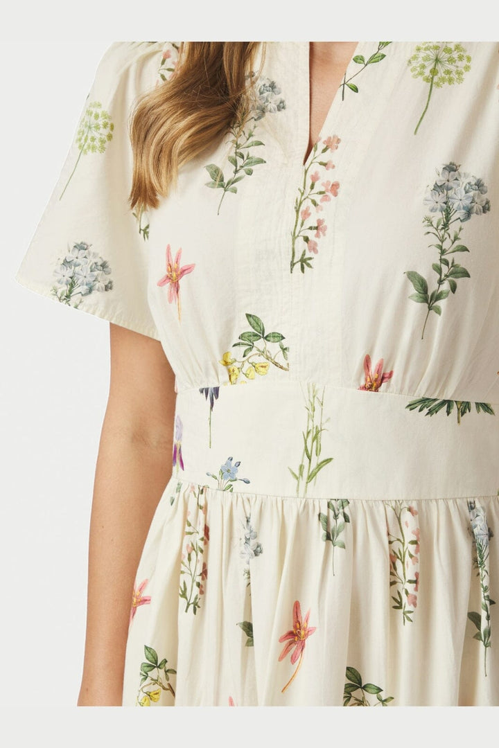 Neo Noir - Gardena Flower Rank Dress 167972 - 121 - Off White
