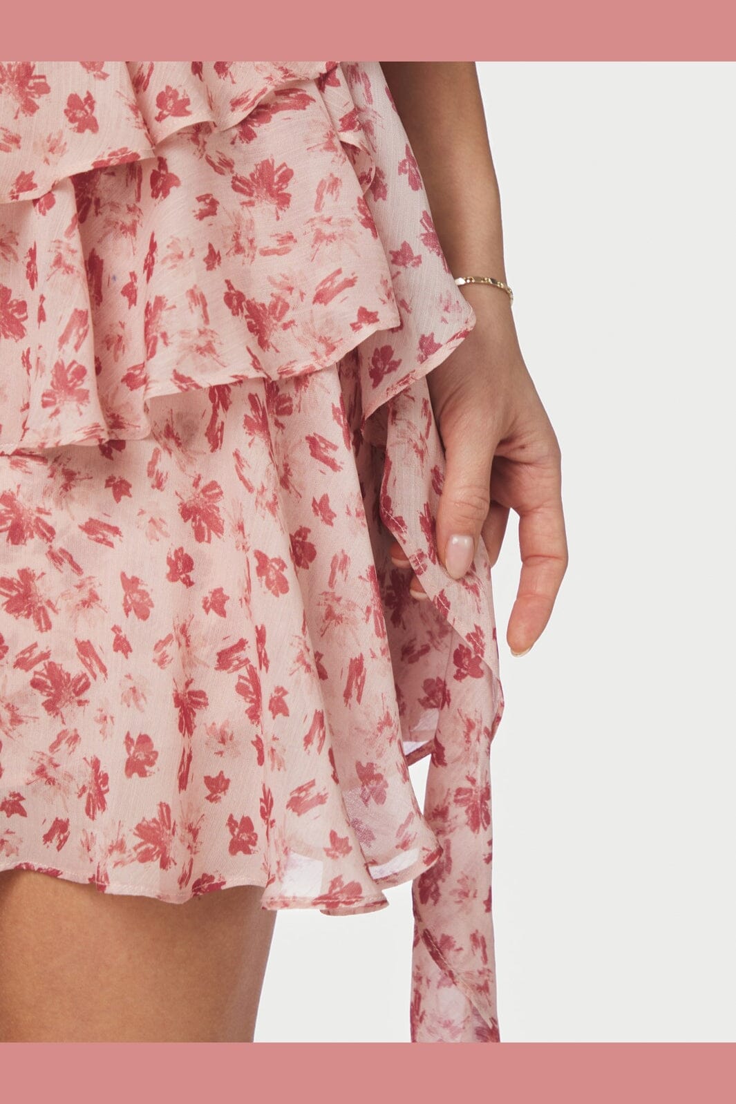 Neo Noir - Ginla Flower Skirt 167924 - 630 - Dusty Rose
