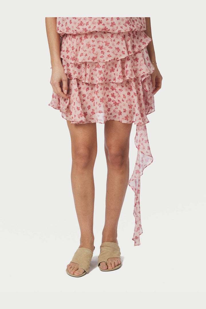 Neo Noir - Ginla Flower Skirt 167924 - 630 - Dusty Rose