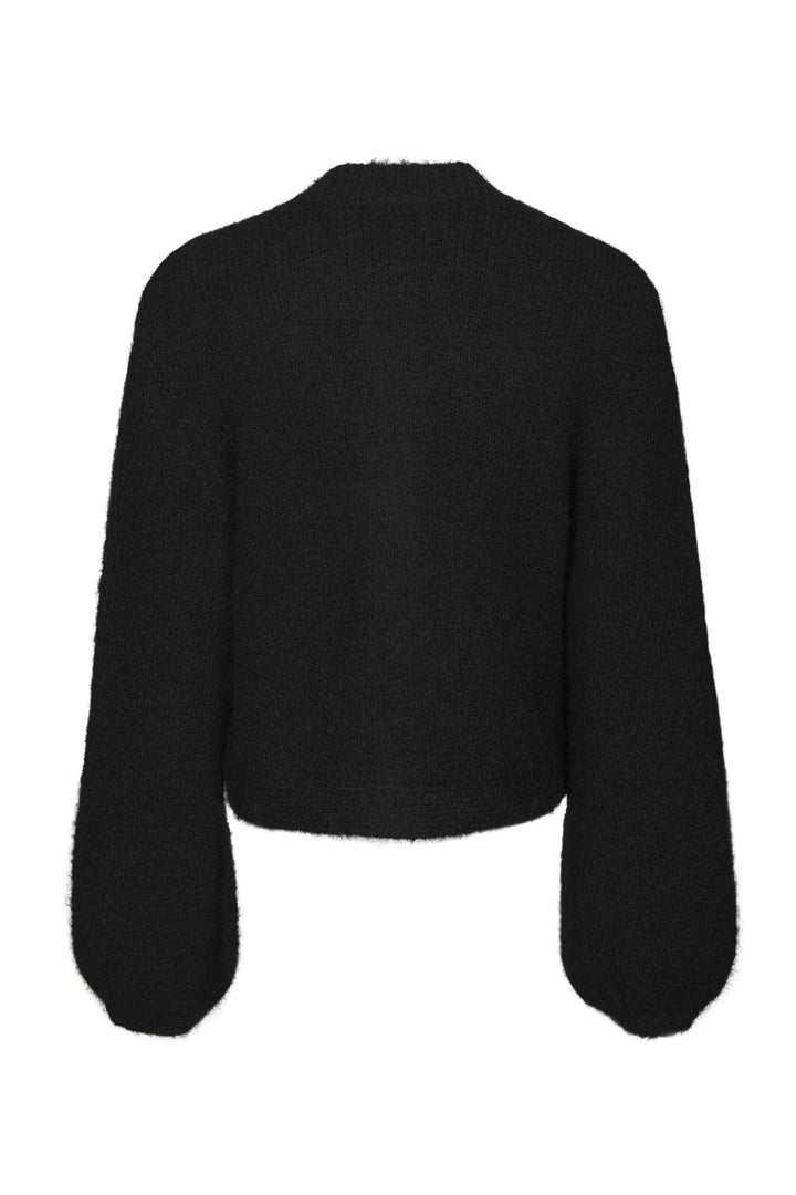 Neo Noir - Gio Fluffy Knit Cardigan 168524 - 100 - Black