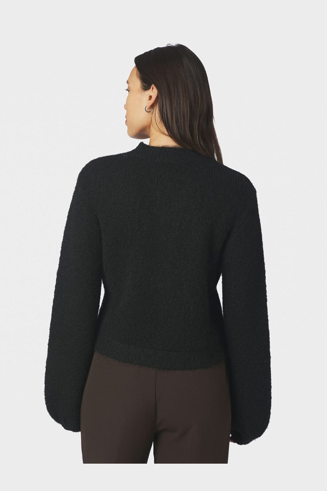 Neo Noir - Gio Fluffy Knit Cardigan 168524 - 100 - Black