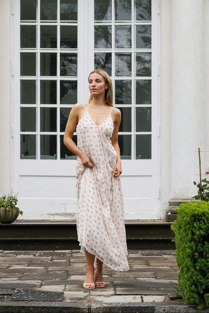 Neo Noir - Grazia Flower Dress 169157 - 121 - Off White Kjoler 