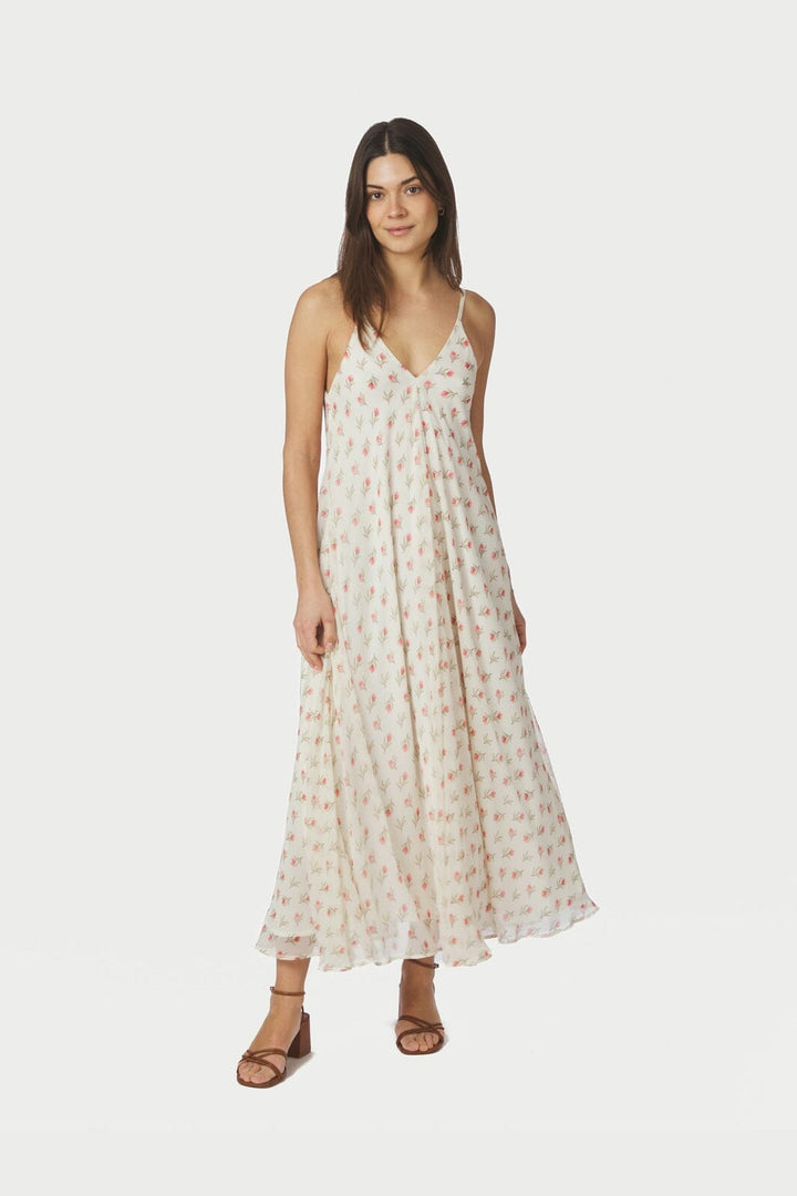 Neo Noir - Grazia Flower Dress 169157 - 121 - Off White