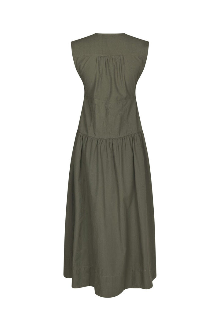 Neo Noir - Halise Poplin Dress 169068 - 151 - Army