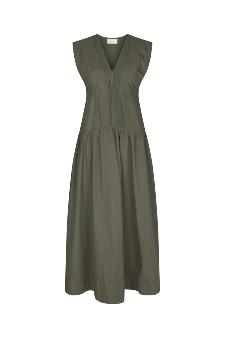 Neo Noir - Halise Poplin Dress 169068 - 151 - Army