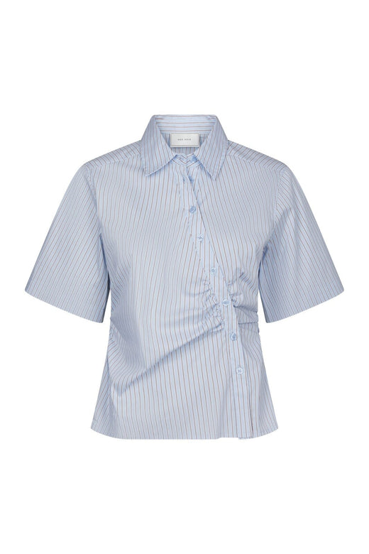 Neo Noir - Hazell Stripe Shirt 169490 - 145 - Light Blue