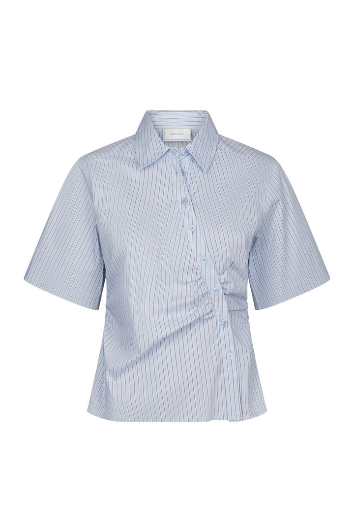 Neo Noir - Hazell Stripe Shirt 169490 - 145 - Light Blue