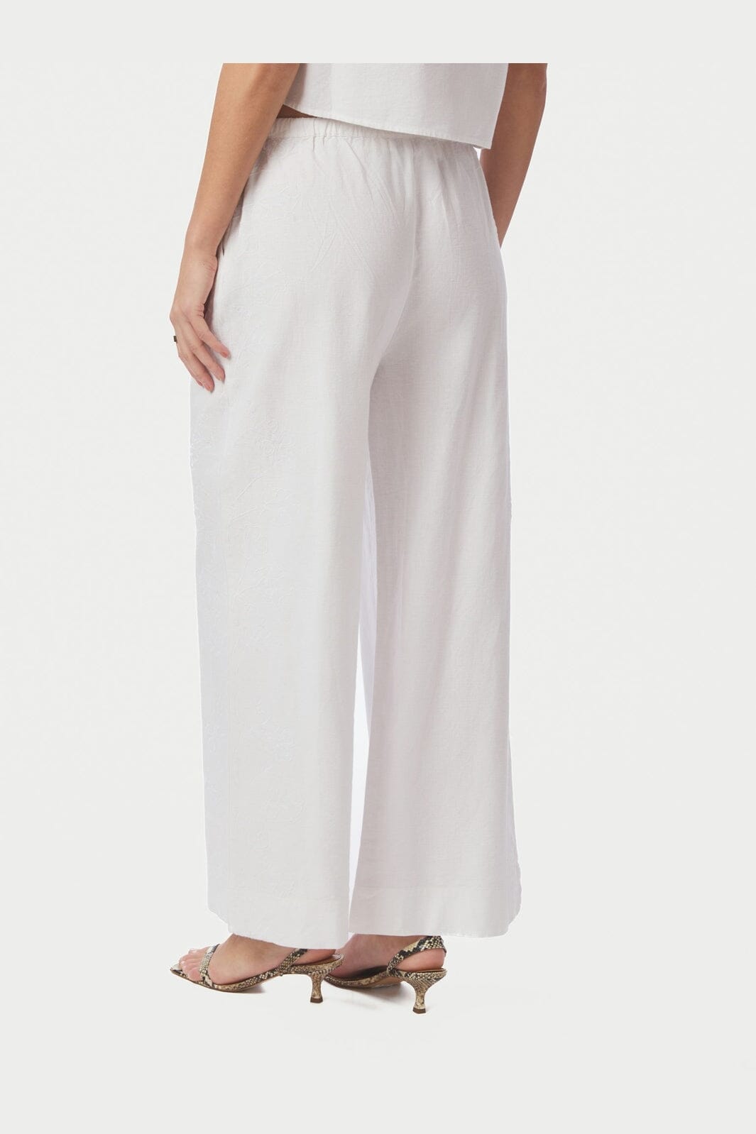 Neo Noir - Heifa Embroidery Pants 169114 - 120 - White