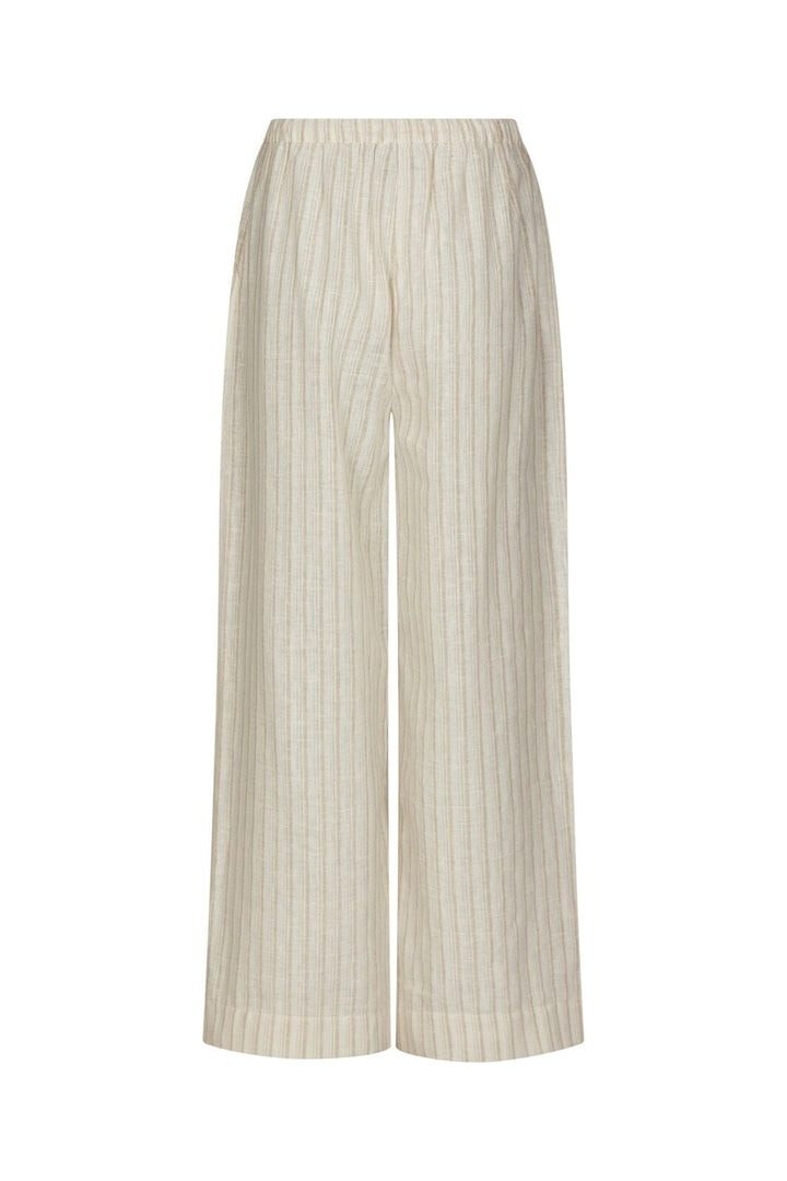 Neo Noir - Heifa Linen Stripe Pants 168335 - 213 - Sand