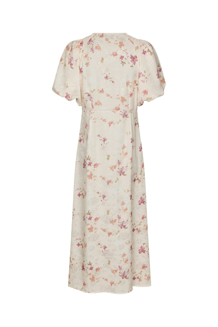 Neo Noir - Illana Sateen Print Dress 168215 - 122 - Creme