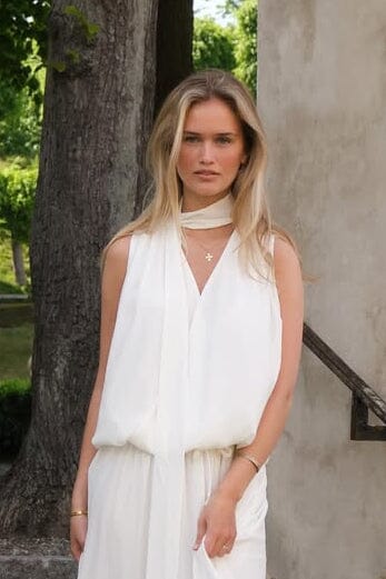 Neo Noir - Inge Chiffon Top 167047 - 121 - Off White Toppe 