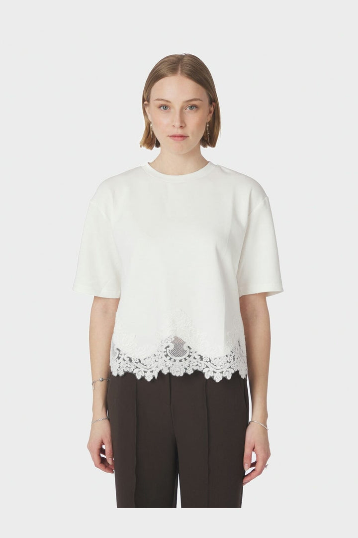Neo Noir - Iria Lace Tee 170063 - 120 - White