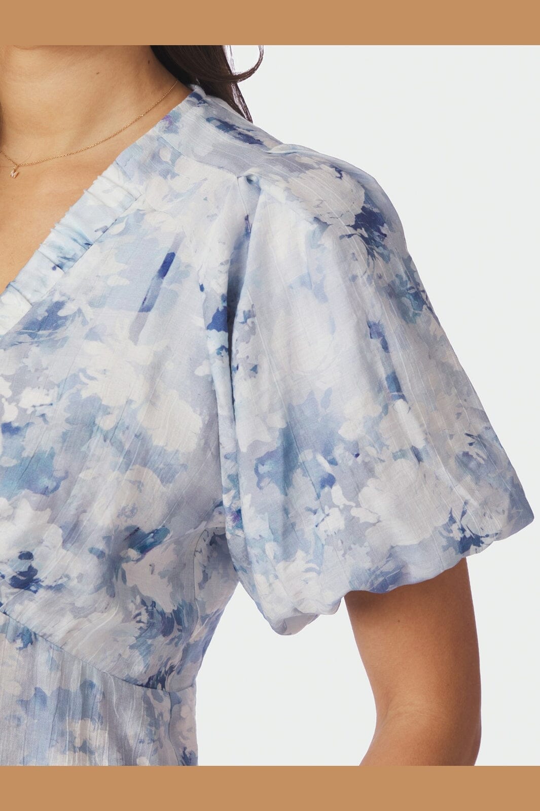 Neo Noir - Irina Floral Fusion Blouse 168968 - 140 - Blue