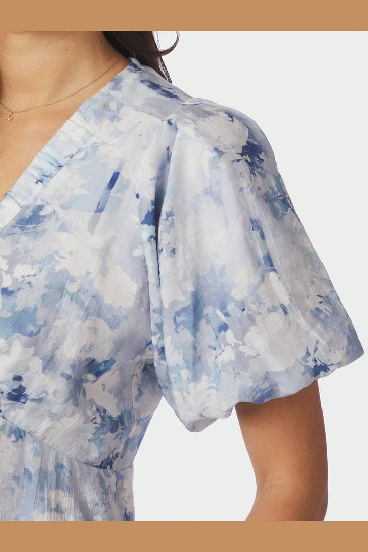 Neo Noir - Irina Floral Fusion Blouse 168968 - 140 - Blue