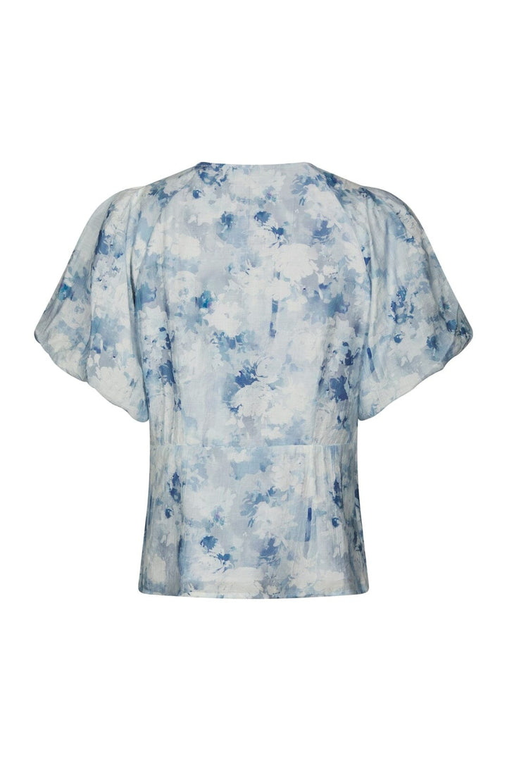 Neo Noir - Irina Floral Fusion Blouse 168968 - 140 - Blue