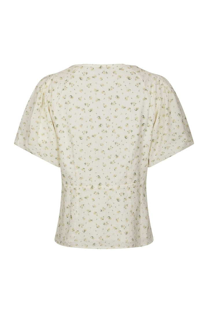 Neo Noir - Irina Small Rose Flower Blouse 169258 - 191 - Light Yellow