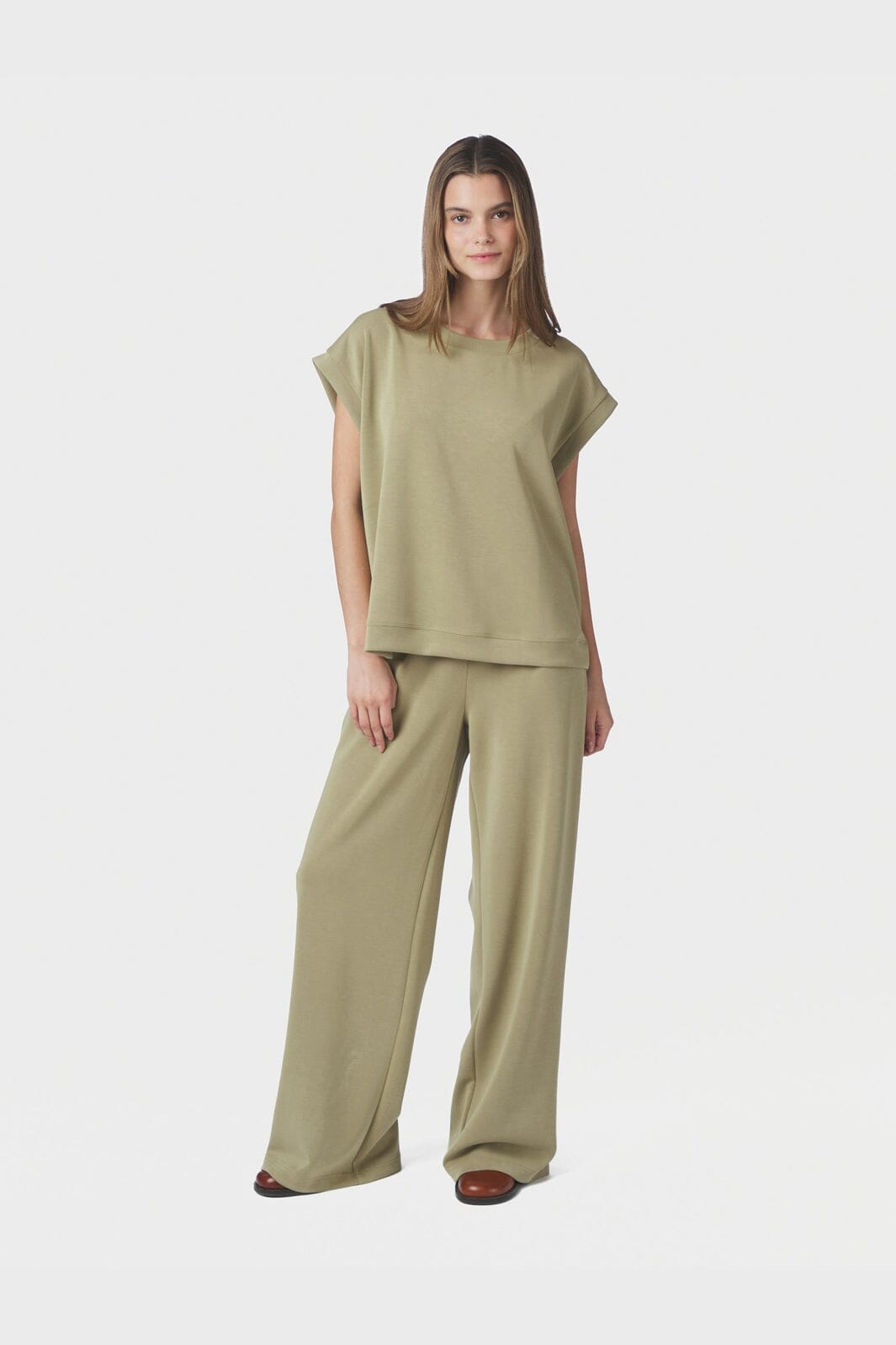 Neo Noir - Isark Soft Pants 165248 - 723 - Dusty Green