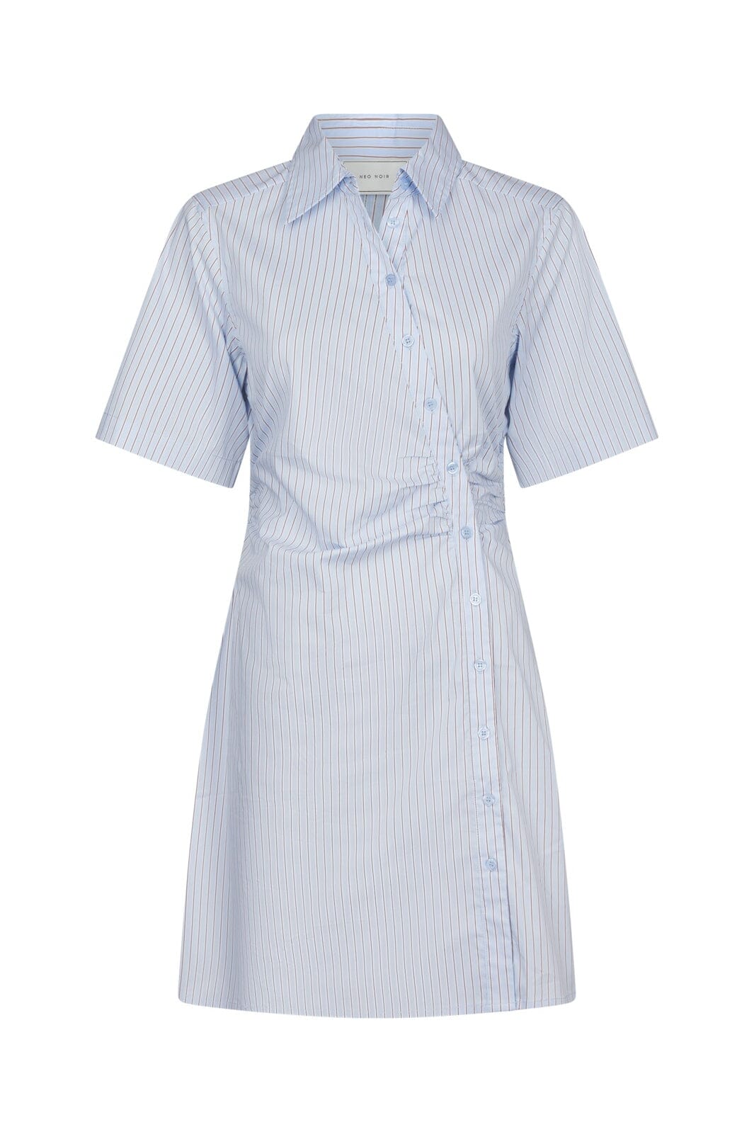 Neo Noir - Jas Stripe Shirt Dress 169489 - 145 - Light Blue