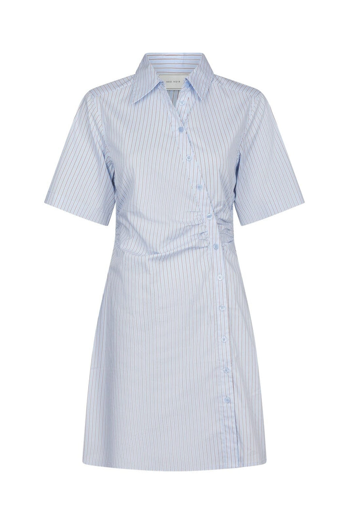 Neo Noir - Jas Stripe Shirt Dress 169489 - 145 - Light Blue