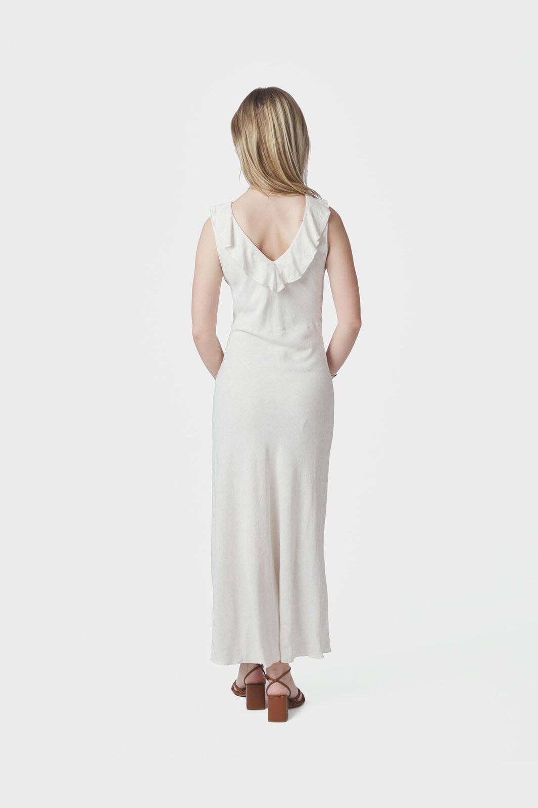 Neo Noir - Jasma Linen Dress 168186 - 815 - Natural