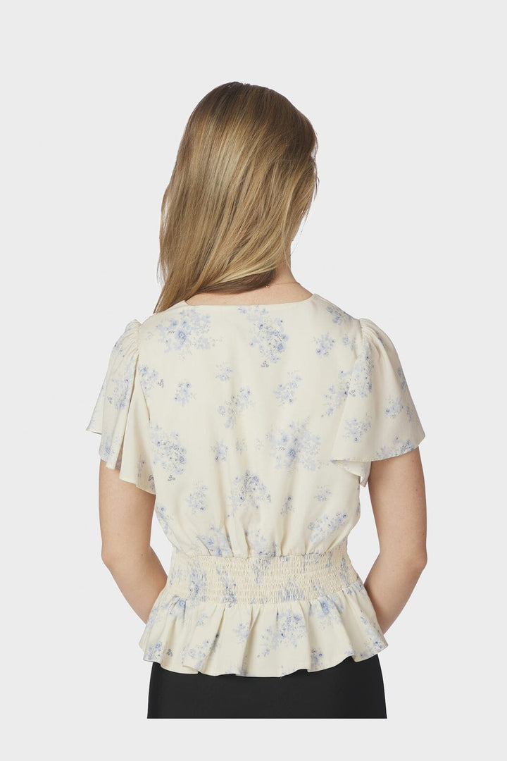 Neo Noir - Jasmin Delicate Flower Blouse 168873 - 122 - Creme