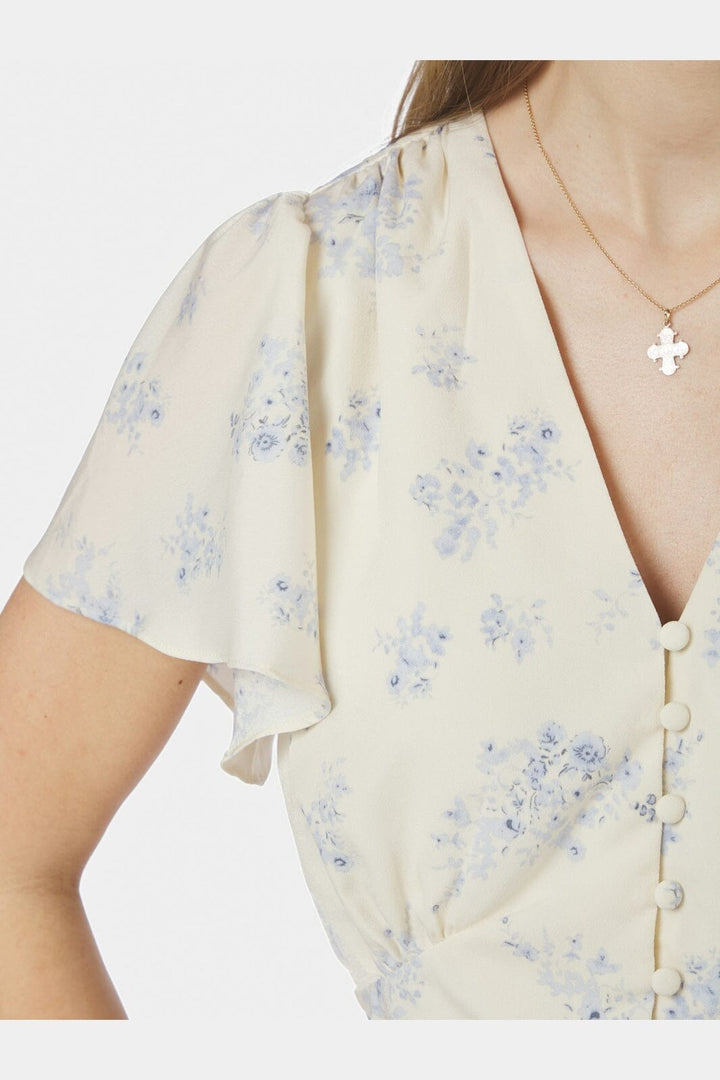 Neo Noir - Jasmin Delicate Flower Blouse 168873 - 122 - Creme