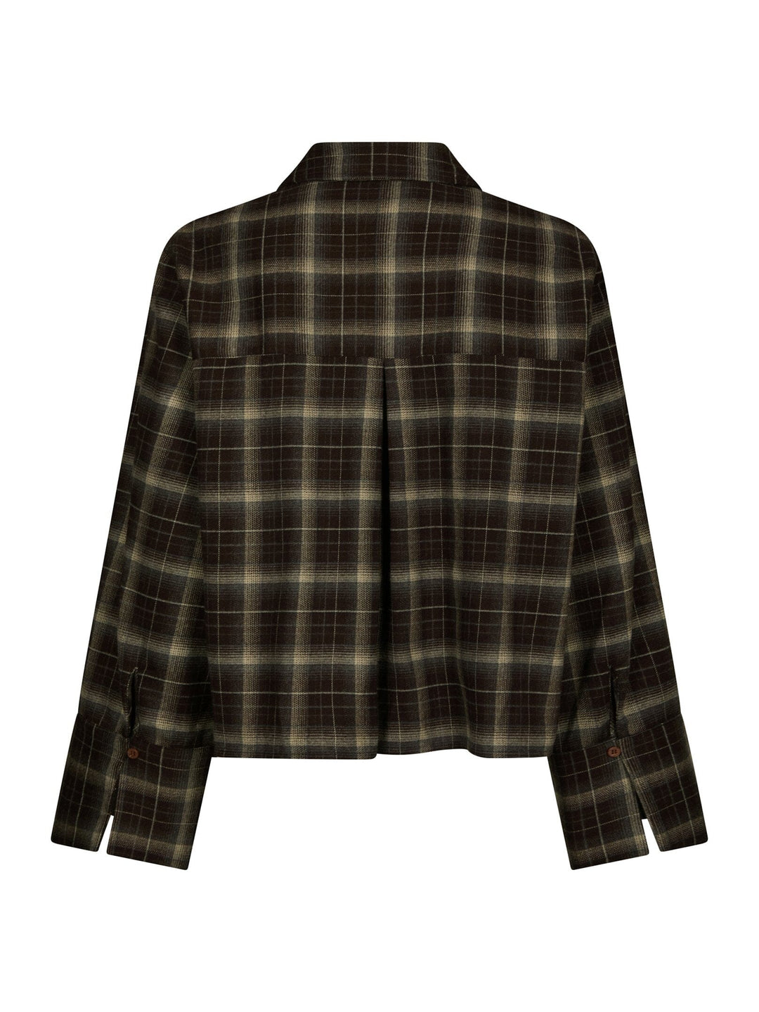 Neo Noir - Jaylin Flannel Check Shirt 171705 - 676 - Dark Brown Skjorter 