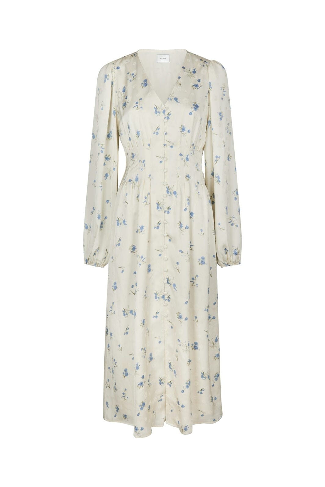 Neo Noir - Jellie Satin Rose Dress 169382 - 122 - Creme