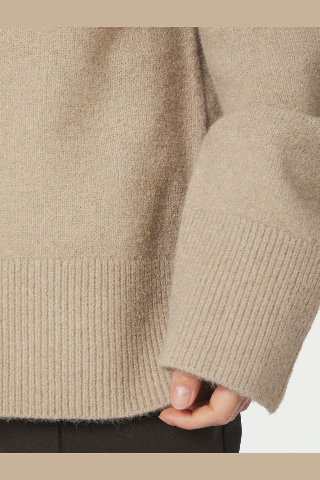 Neo Noir - Jen Knit Blouse 166991 - 189 - Warm Grey