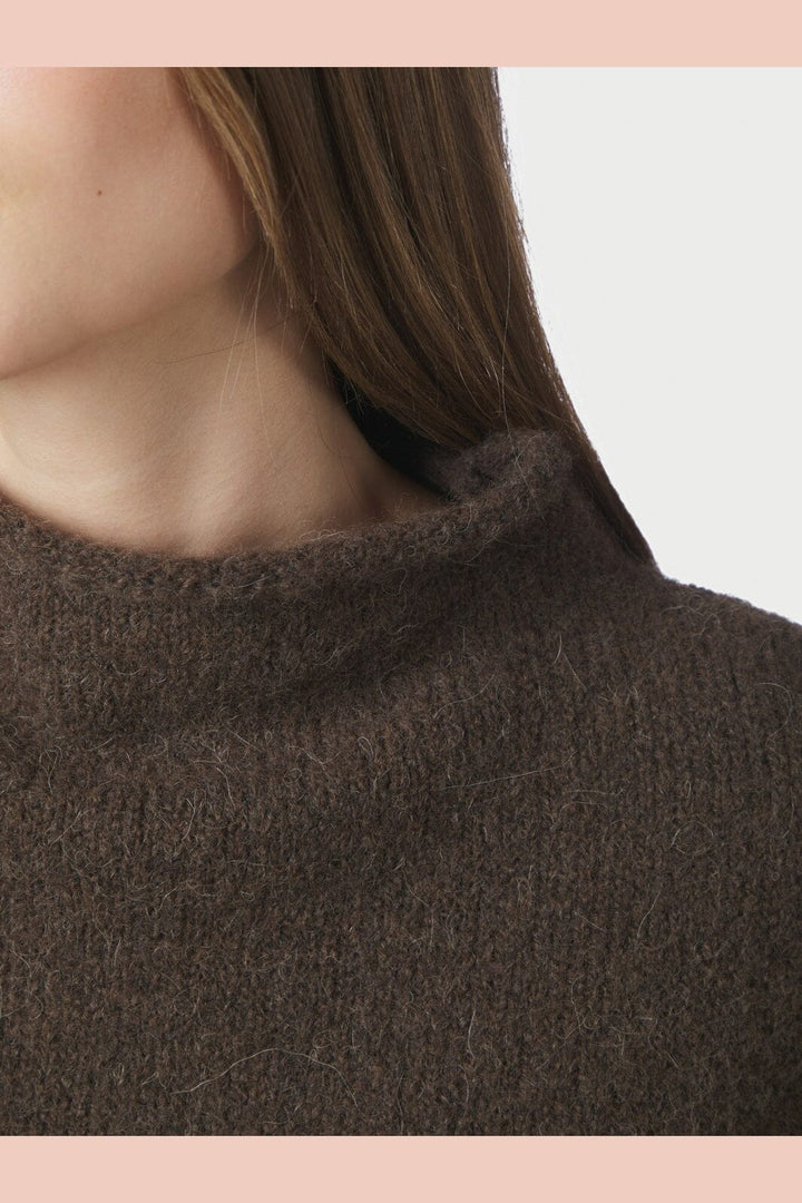 Neo Noir - Jona Knit Top 168425 - 205 - Brown Melange