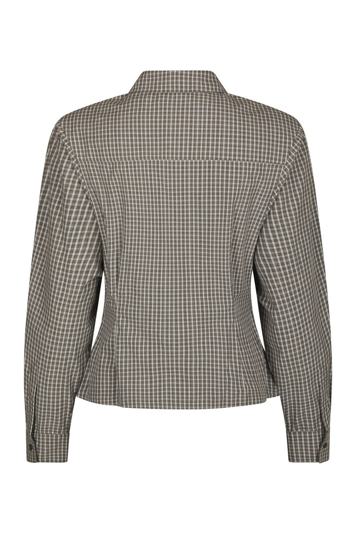 Neo Noir - Jonelle Check Shirt 170987 - 830 - Dusty Grey